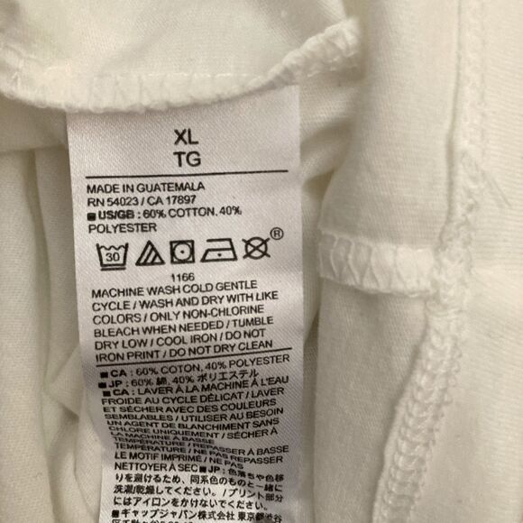 Banana Republic Safari Pocket Tee Mens XL Iguana Map White Logo Lizard Reptile - Picture 7 of 13